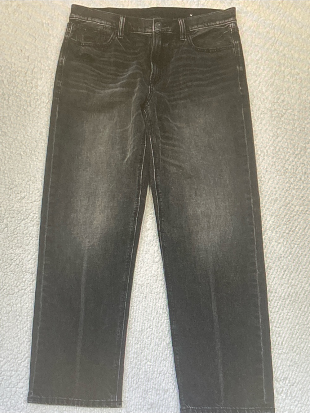American Eagle Outfitters Black Straight-Leg Jeans